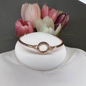 Coach Rose Gold Open Circle Bangle